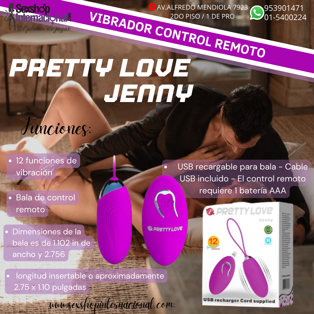 JENNY HUEVO VIBRADOR INALAMBRICO